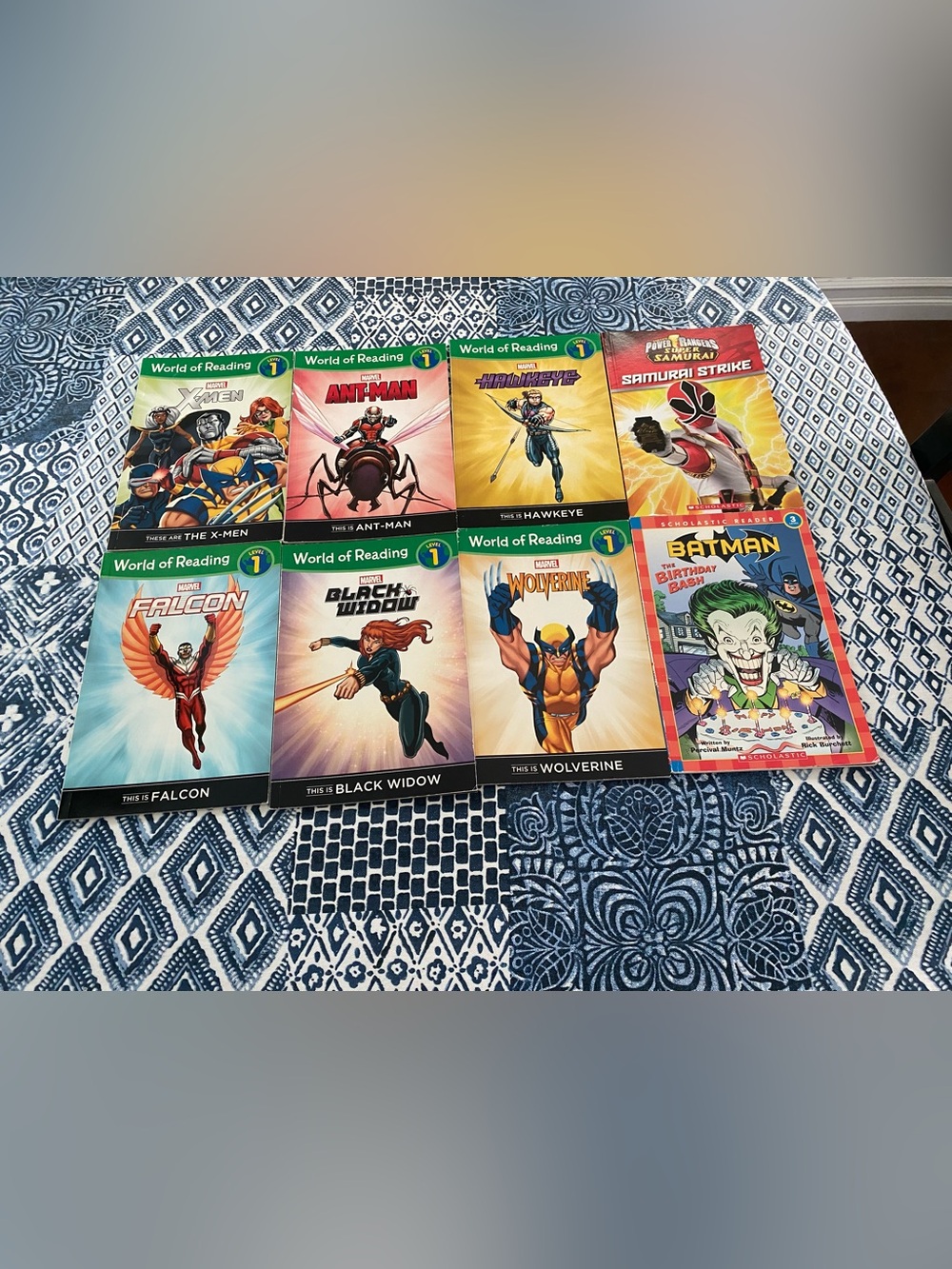 X-Men, Ant-man, Hawkeye, Falcon, Black Widow, Wolverine World of Reading +2